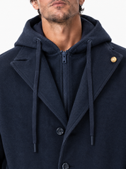 POLARIS Cappotto con pettorina blu