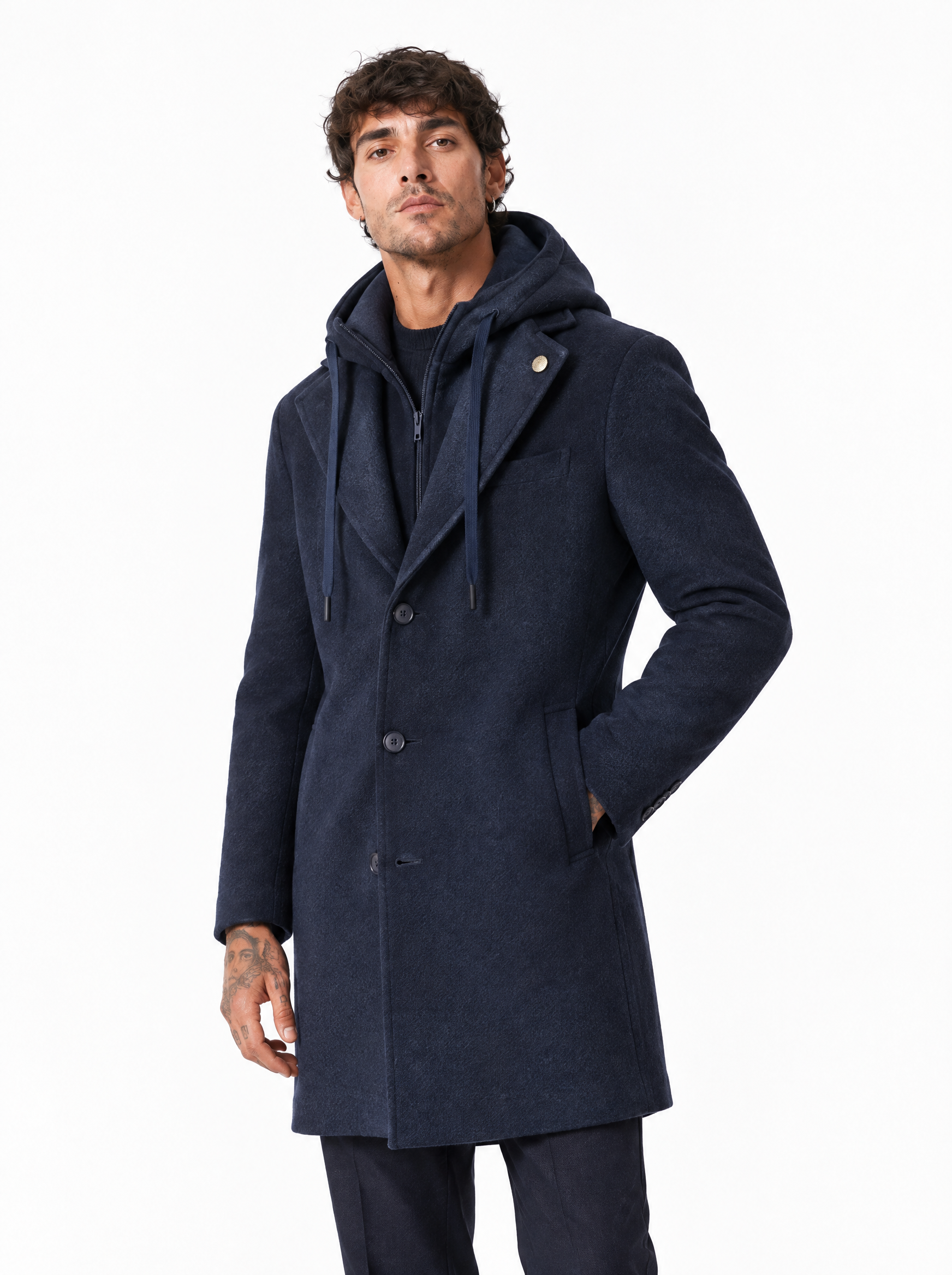 POLARIS Cappotto con pettorina blu