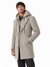 POLARIS Cappotto con pettorina cammello