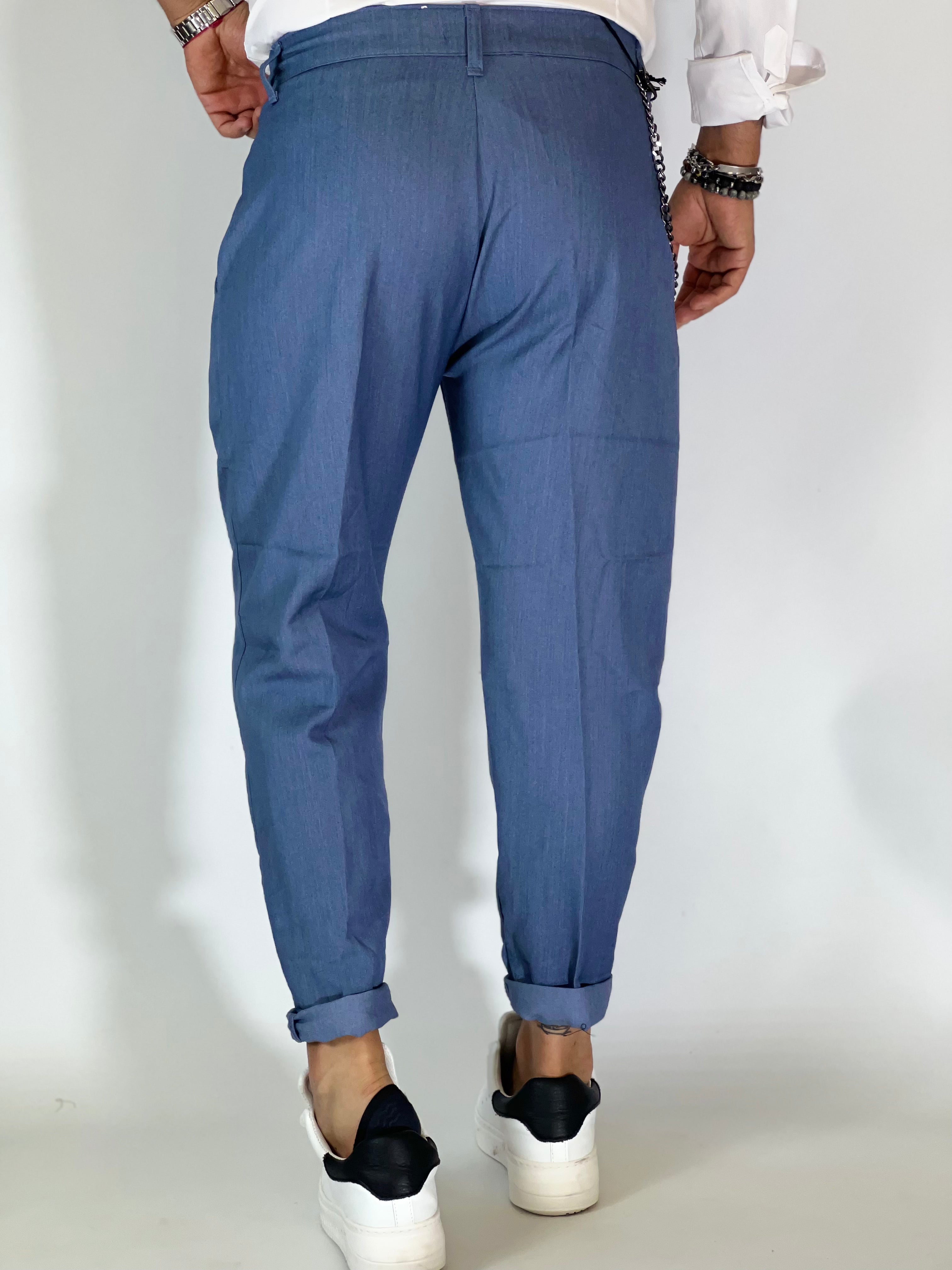Pantalone blu denim AG60