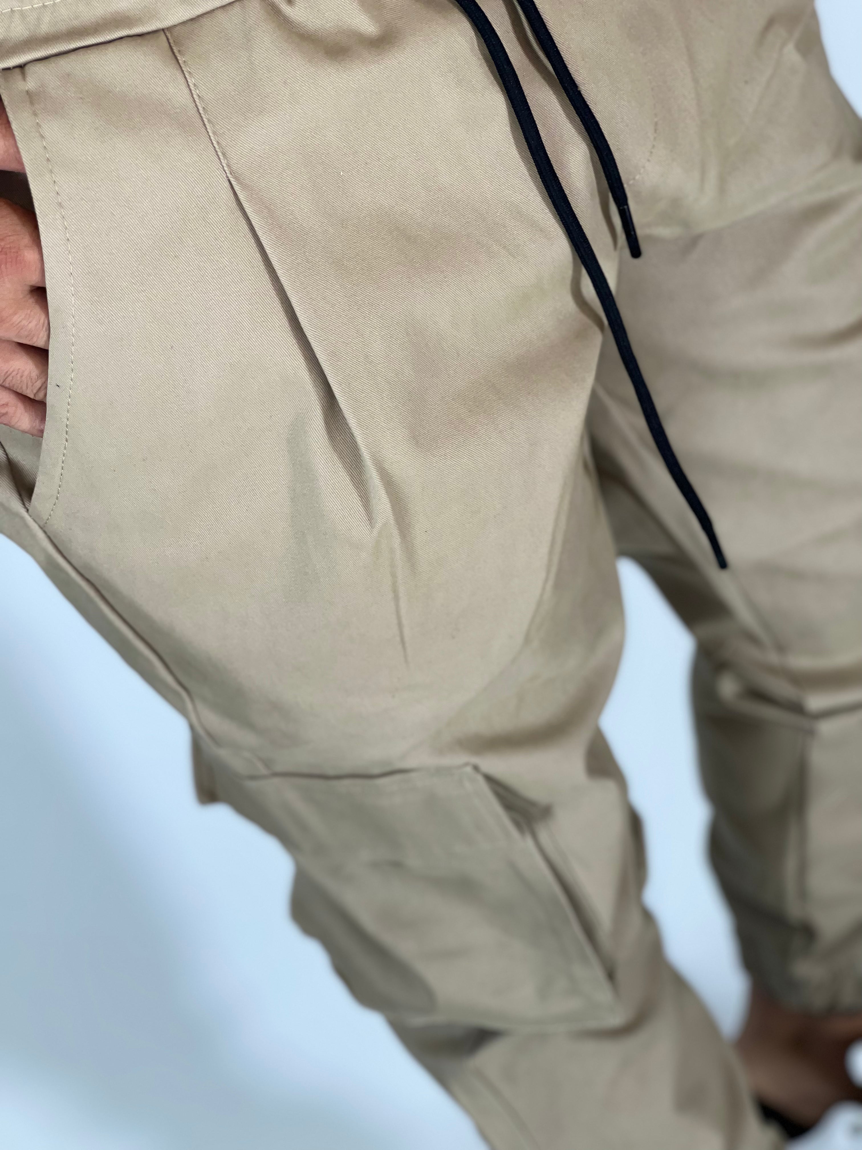 Pantalaccio cargo sabbia CUBI