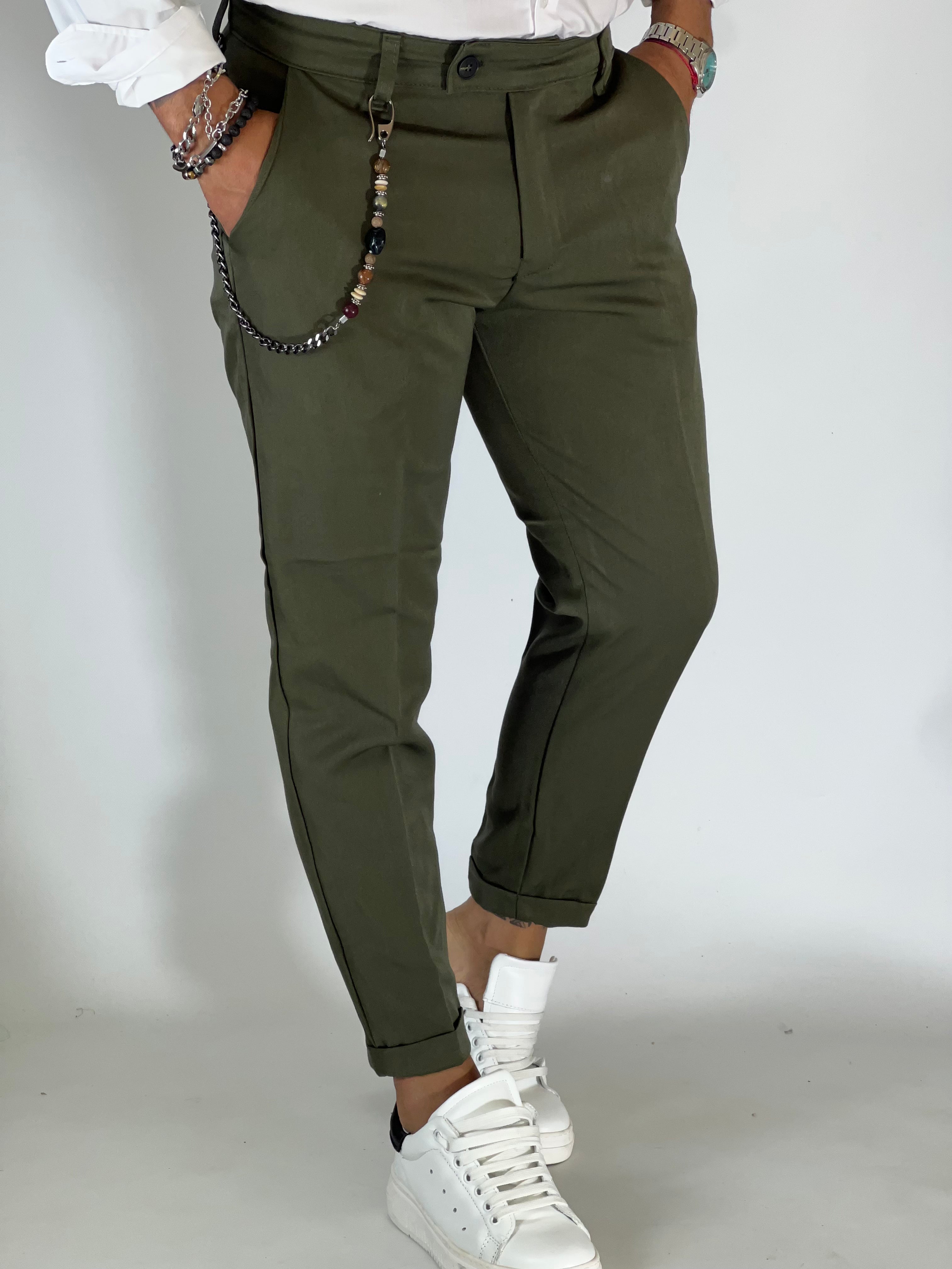 Pantalone elegant verde AG95