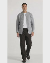 Seven · Cardigan coreano grigio