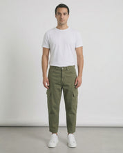 Pantalone loose fit cargo verde HARLEM