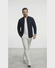 Seven · Cardigan coreano blu