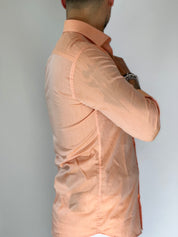 Camicia cotone zephire salmone MIGLIACCIO