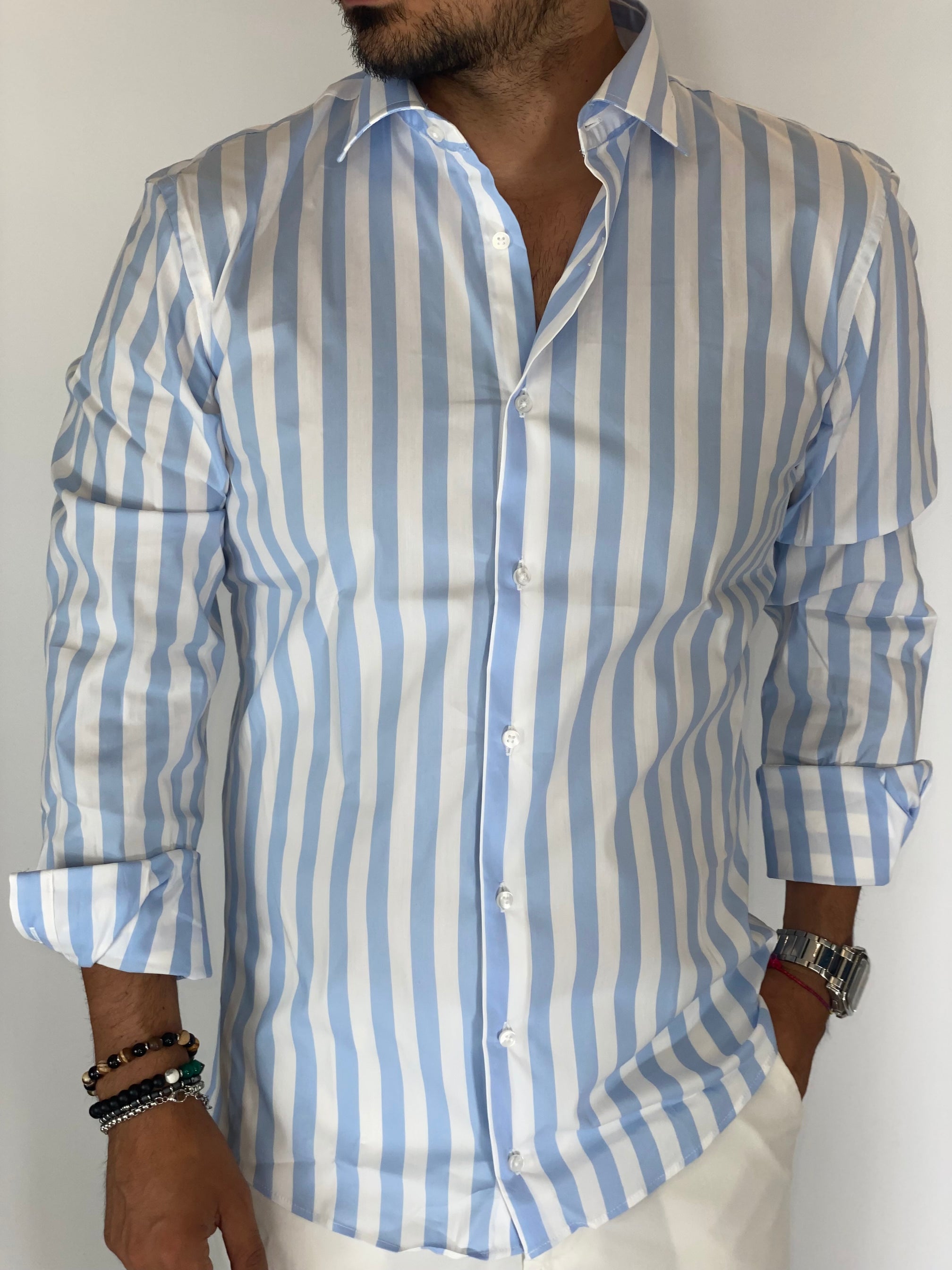 Camicia cielo FOREST MIGLIACCIO