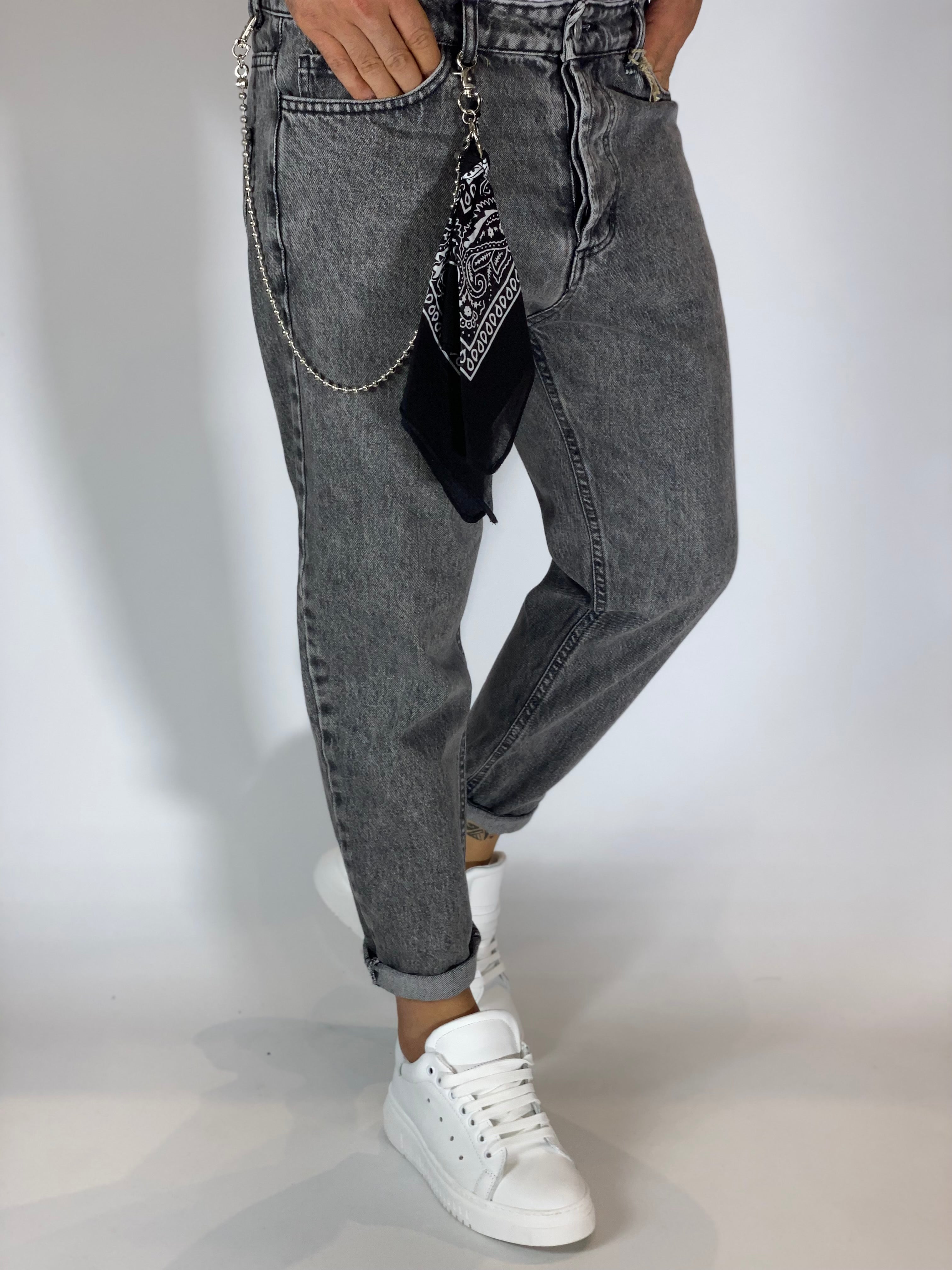 Jeans loose fit cenere CR2509/TEXAS-ZB81