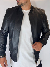 Giubbino eco-pelle nero 88120-9