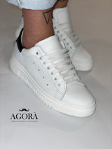Scarpa somart bianca nero AR52