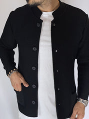 Seven · Cardigan coreano nero