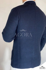 Seven · Cardigan coreano blu