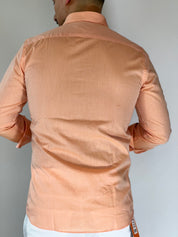 Camicia cotone zephire salmone MIGLIACCIO