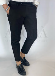 Pantalone slim capri fit nero ALVIN