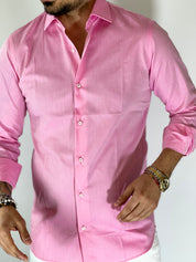 Camicia cotone zephire rosa MIGLIACCIO