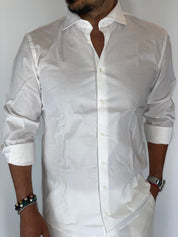 Camicia cotone basic bianca MIGLIACCIO