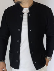 Seven · Cardigan coreano nero