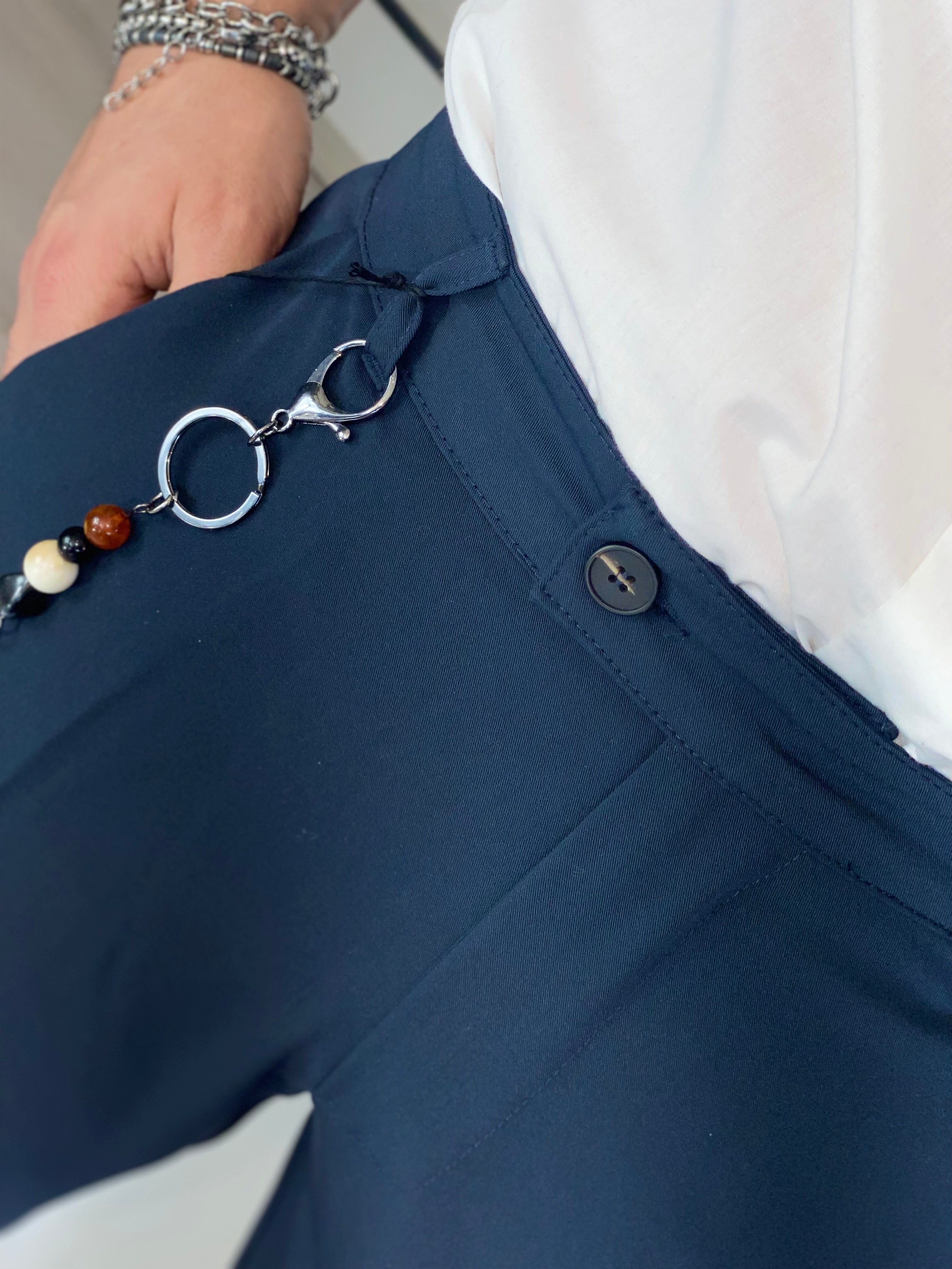 Pantalone elegant blu AG95