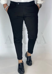 Pantalone slim capri fit nero ALVIN