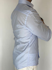 Camicia cotone basic cielo MIGLIACCIO
