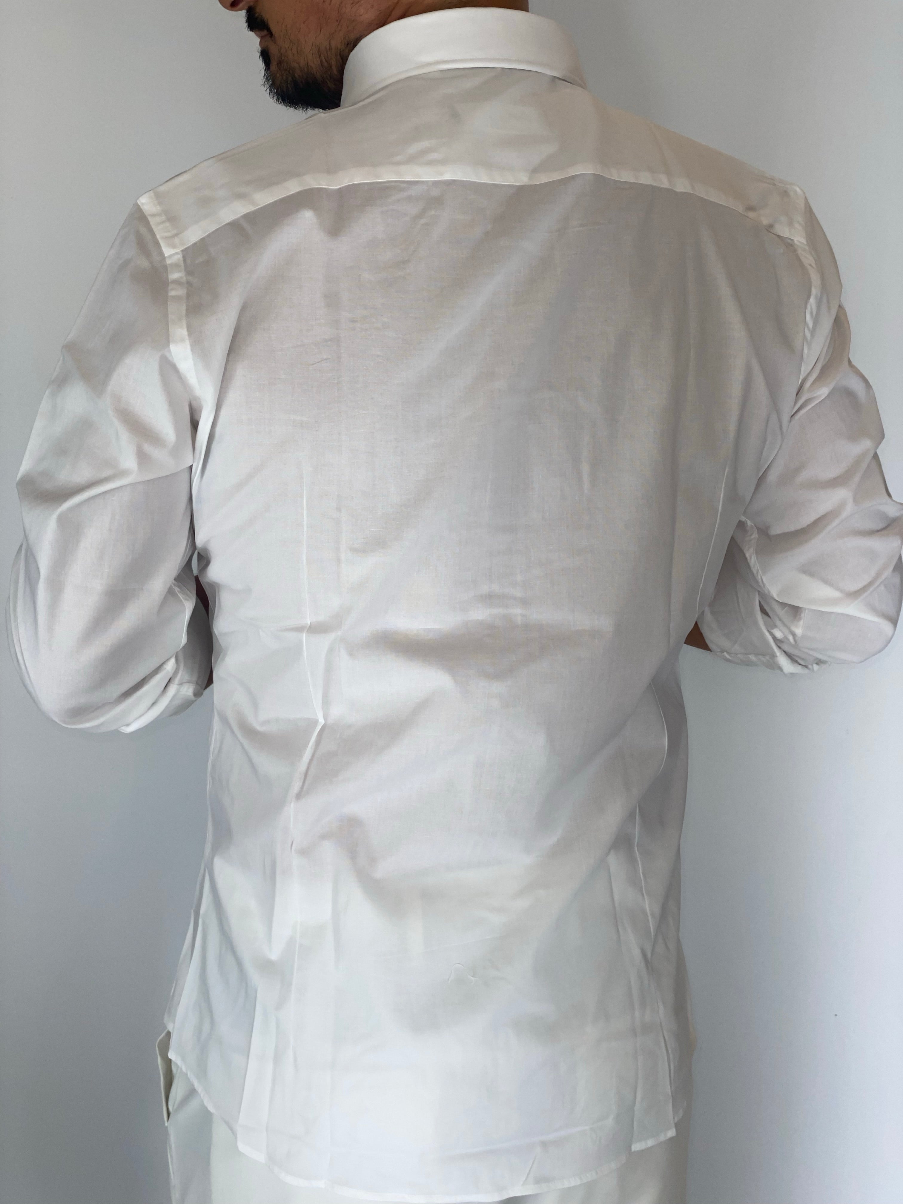 Camicia cotone basic bianca MIGLIACCIO