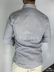 Pinstripe · Camicia blu migliaccio
