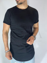 T-Shirt stondata nera AD001
