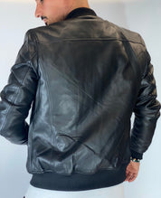 Giubbino eco-pelle nero 88120-9