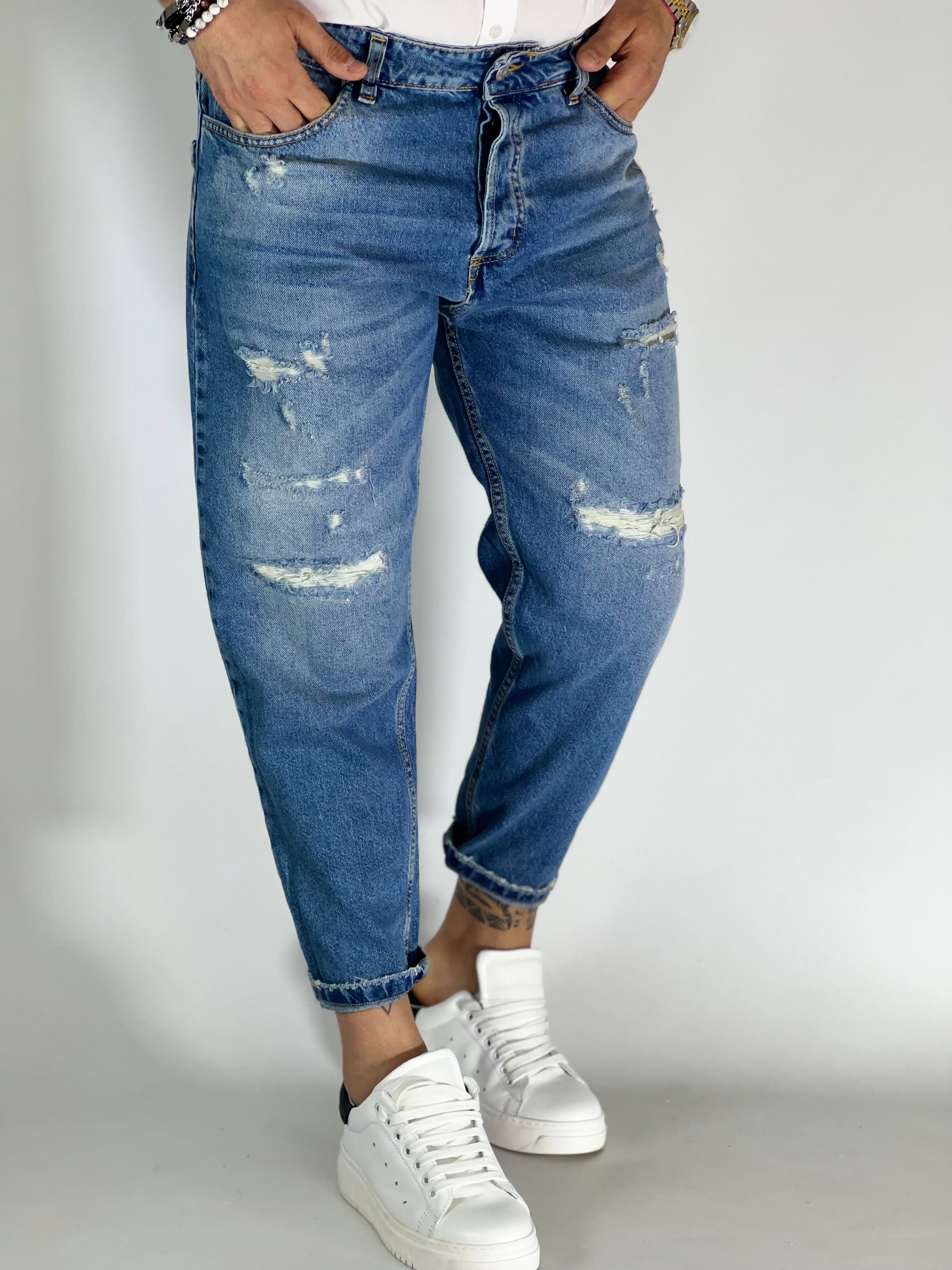 Jeans loose fit sabbiato MAIORCA-SE112