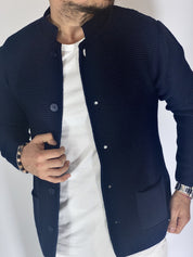 Seven · Cardigan coreano blu