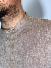 Camicia migliaccio coreana lino CORDA