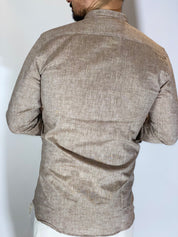 Camicia migliaccio coreana lino CORDA