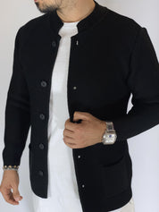 Seven · Cardigan coreano nero