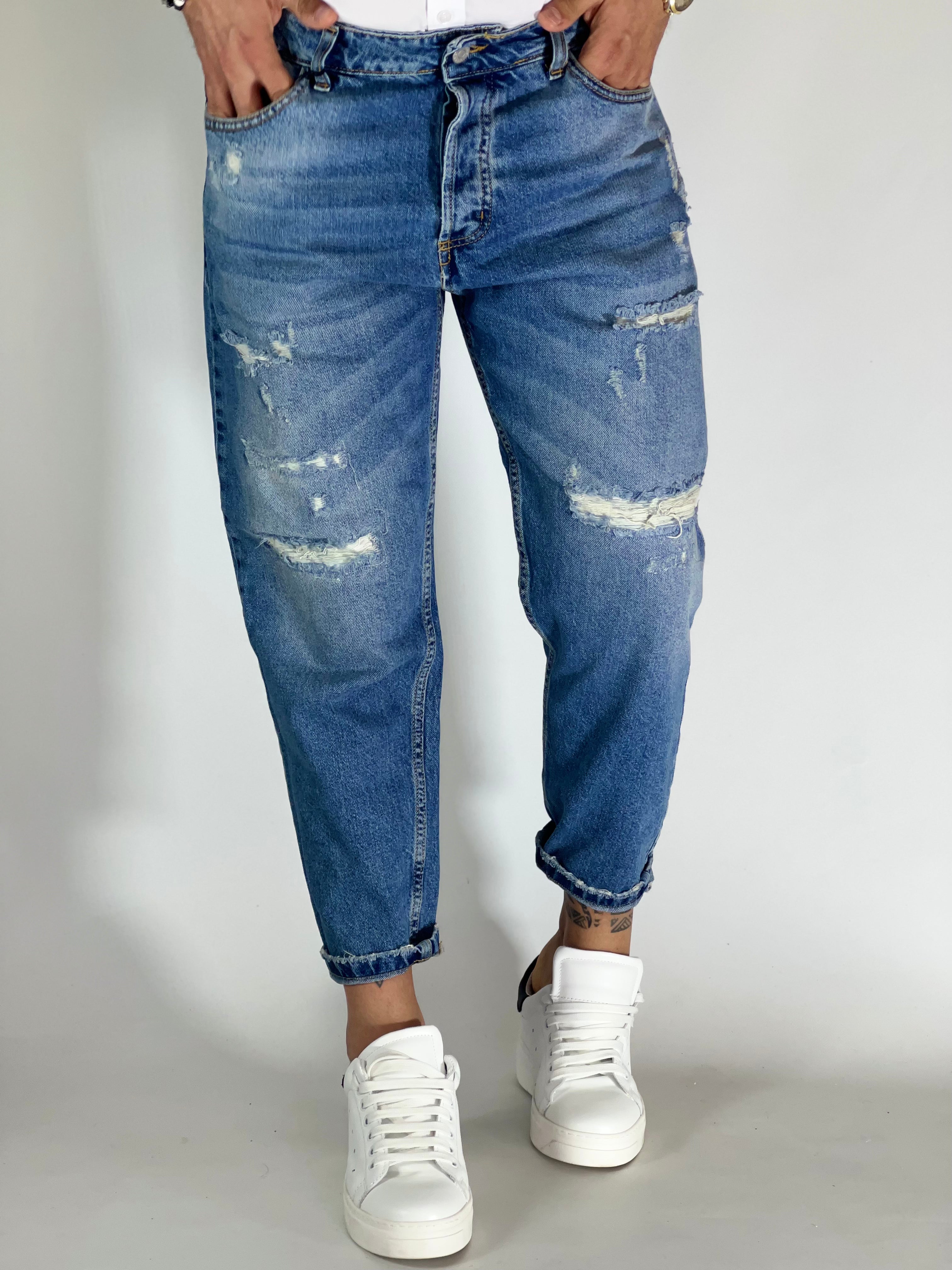 Jeans loose fit sabbiato MAIORCA-SE112