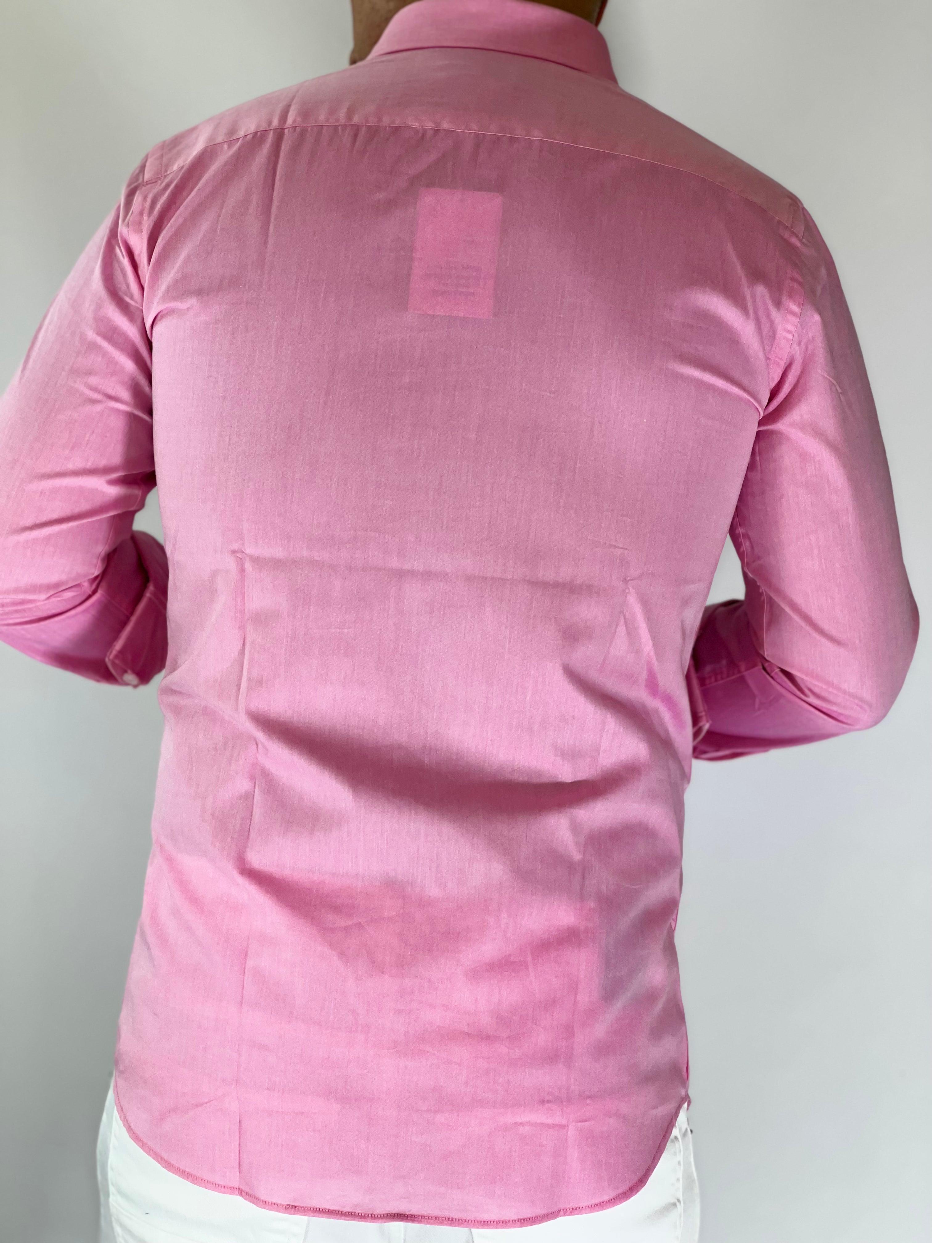 Camicia cotone zephire rosa MIGLIACCIO