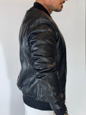 Giubbino eco-pelle nero 88120-9