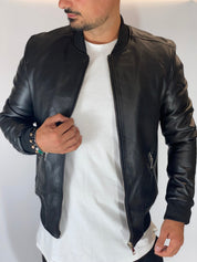 Giubbino eco-pelle nero 88120-9