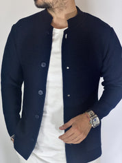 Seven · Cardigan coreano blu