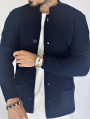 Seven · Cardigan coreano blu